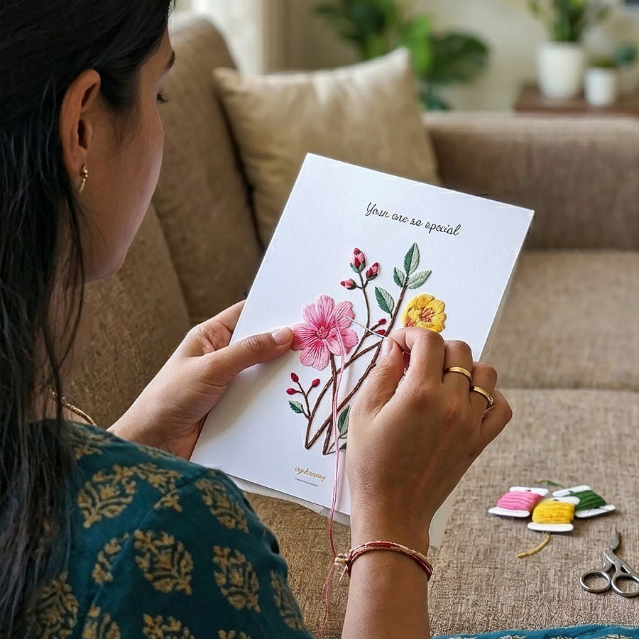 DIY   Embroidery   Card
