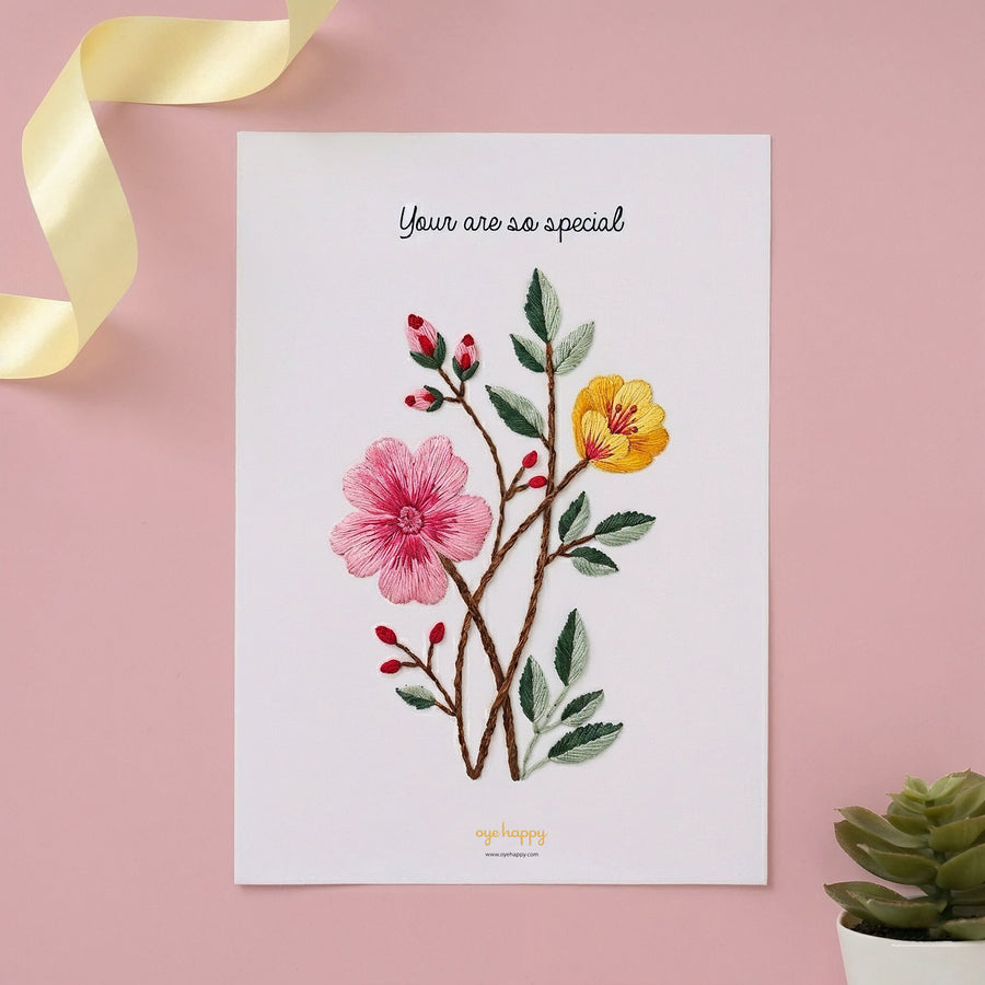 DIY   Embroidery   Card